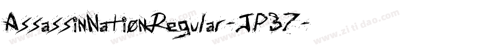 AssassinNationRegular-JP37字体转换
