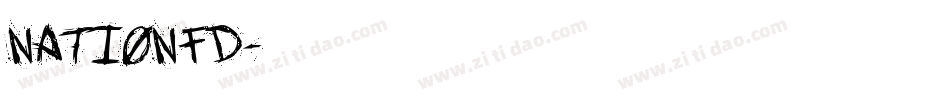 NATIONFD字体转换