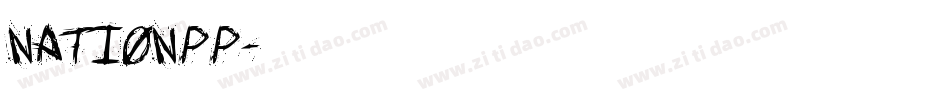 NATIONPP字体转换