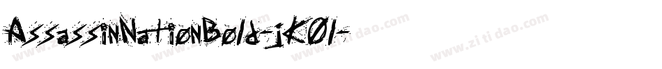 AssassinNationBold-jKOl字体转换