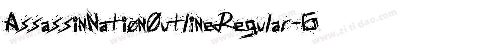 AssassinNationOutlineRegular-6VKo字体转换