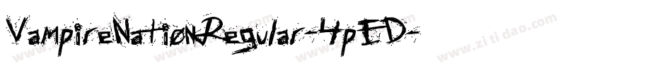 VampireNationRegular-4pED字体转换