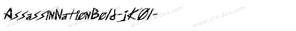 AssassinNationBold-jKOl字体转换
