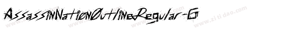 AssassinNationOutlineRegular-6VKo字体转换