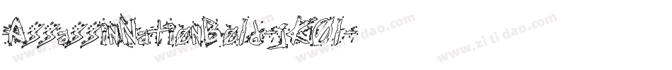 AssassinNationBold-jKOl字体转换