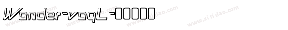 Wonder-voqL字体转换