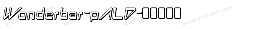 Wonderbar-pALD字体转换