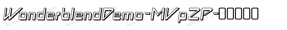 WonderblendDemo-MVpZP字体转换