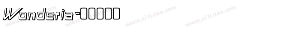 Wonderia字体转换