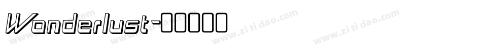 Wonderlust字体转换