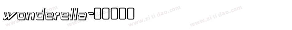 wonderella字体转换