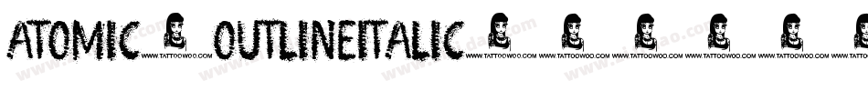 Atomic-OutlineItalic字体转换