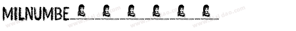Milnumbe字体转换