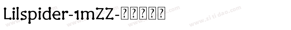 Lilspider-1mZZ字体转换