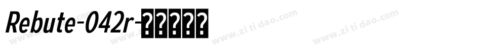 Rebute-042r字体转换