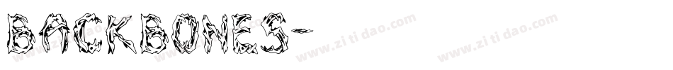 Backbones字体转换