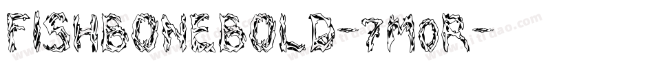 FishBoneBold-7M0R字体转换