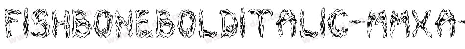 FishBoneBoldItalic-mMXa字体转换