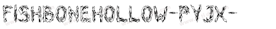 FishBoneHollow-PYJx字体转换