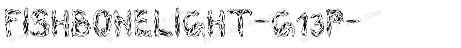 FishBoneLight-g13P字体转换