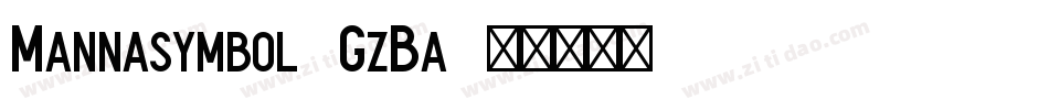 Mannasymbol-GzBa字体转换