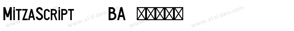 MitzaScript-78BA字体转换