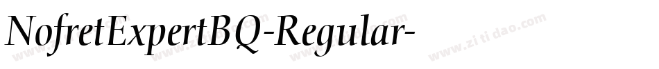 NofretExpertBQ-Regular字体转换