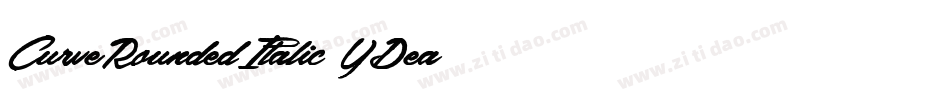 CurveRoundedItalic-YDea字体转换