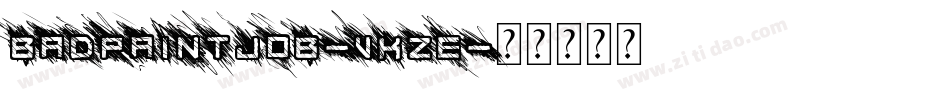 BadPaintjob-vKZE字体转换