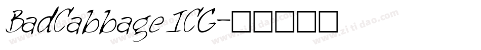 BadCabbageICG字体转换