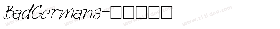 BadGermans字体转换