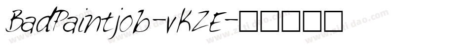 BadPaintjob-vKZE字体转换