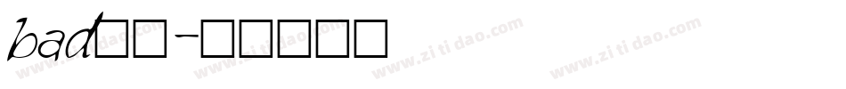 bad字库字体转换