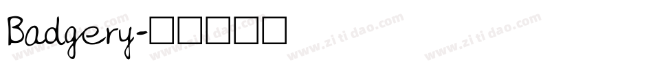 Badgery字体转换