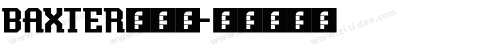 BAXTER手机版字体转换