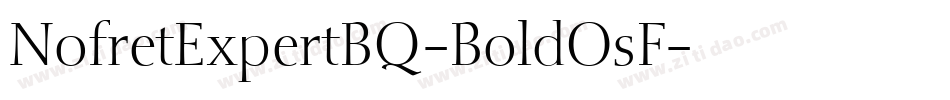 NofretExpertBQ-BoldOsF字体转换