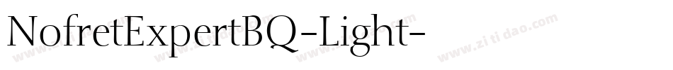 NofretExpertBQ-Light字体转换