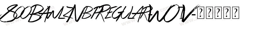 SooBawlzNbpRegular-WO7V字体转换