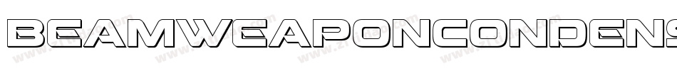 BeamWeaponCondensedItalic-3pxp字体转换