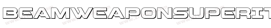 BeamWeaponSuperItalic-5Ara字体转换