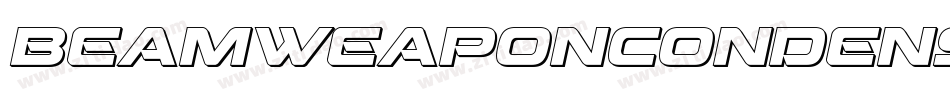 BeamWeaponCondensedItalic-3pxp字体转换