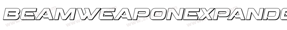 BeamWeaponExpandedItalic-pXpd字体转换