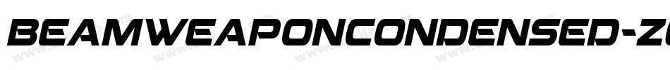 BeamWeaponCondensed-ZAz3字体转换