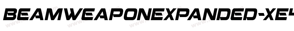BeamWeaponExpanded-xE4m字体转换