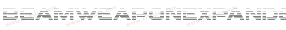 BeamWeaponExpandedItalic-pXpd字体转换