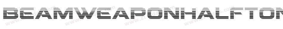 BeamWeaponHalftoneItalic-V3Dl字体转换