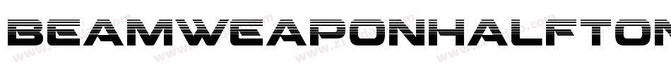 BeamWeaponHalftoneItalic-V3Dl字体转换