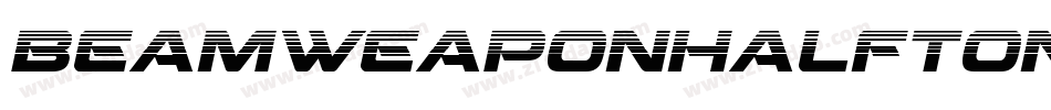BeamWeaponHalftoneItalic-V3Dl字体转换