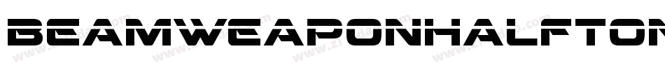 BeamWeaponHalftoneItalic-V3Dl字体转换
