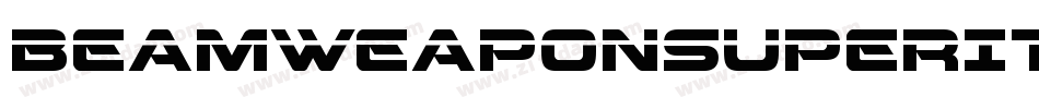 BeamWeaponSuperItalic-5Ara字体转换
